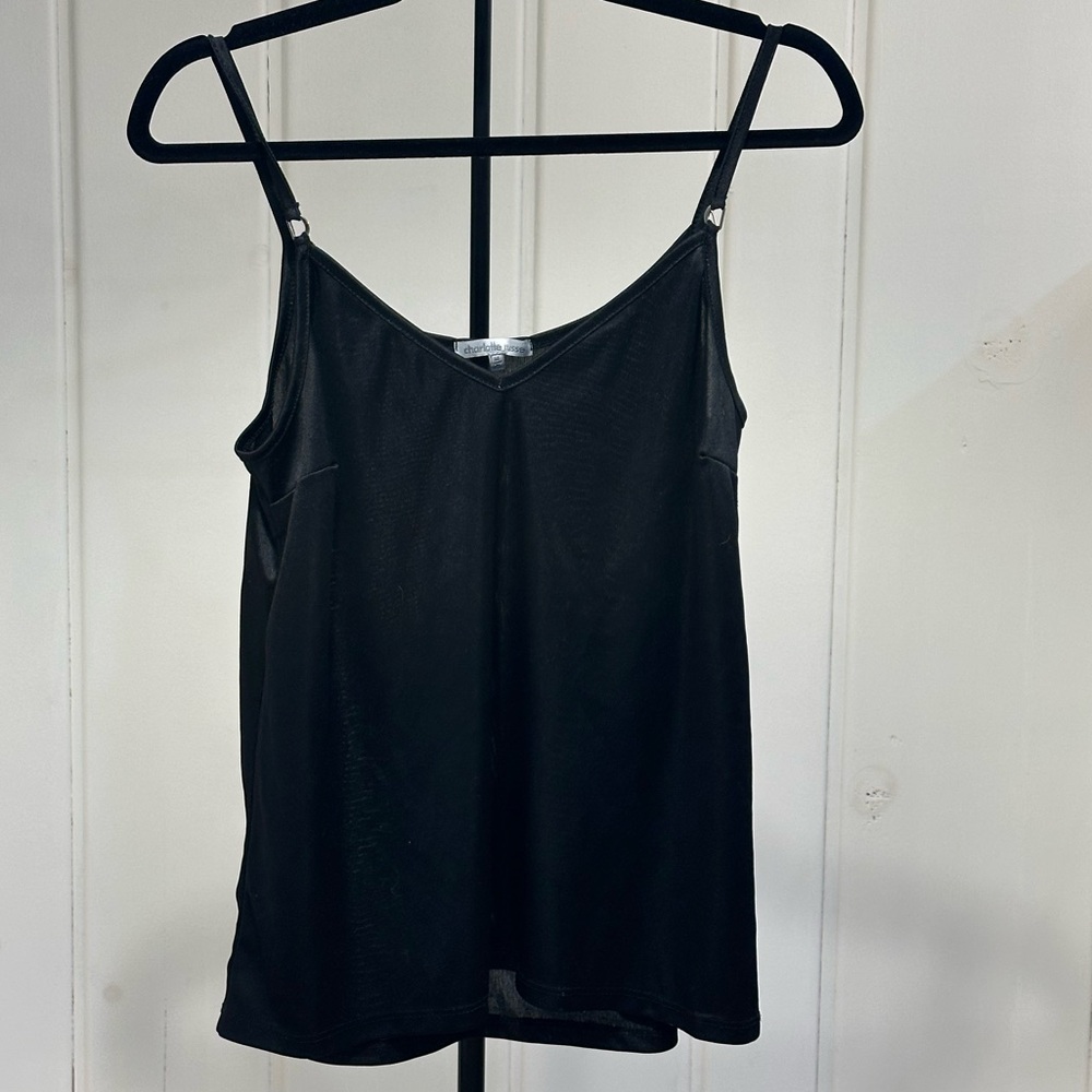 Charlotte Russe Slinky Black Camisole